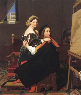 Raphael and La Fornarina (mk04), Jean Auguste Dominique Ingres